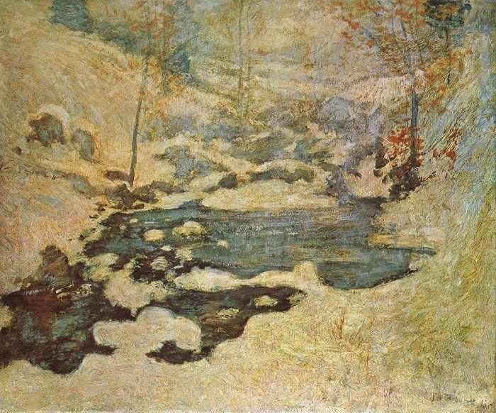 John Henry Twatchman Beneath the Snow Germany oil painting art